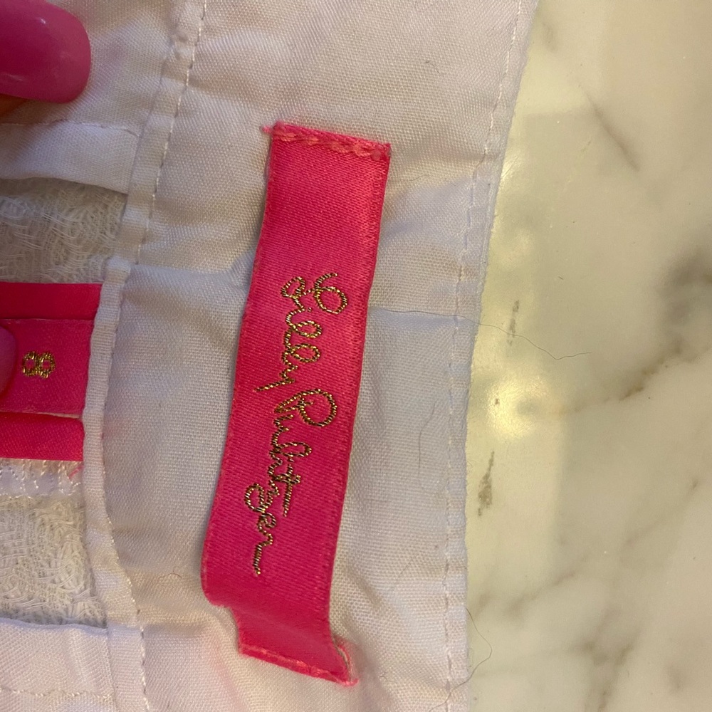 Lilly Pulitzer white buttercup shorts